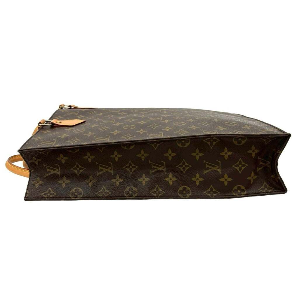 LOUIS VUITTON Authentic Brown Monogram Leather Tote Bag - Picture 5 of 10